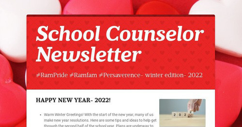 School Counselor Newsletter