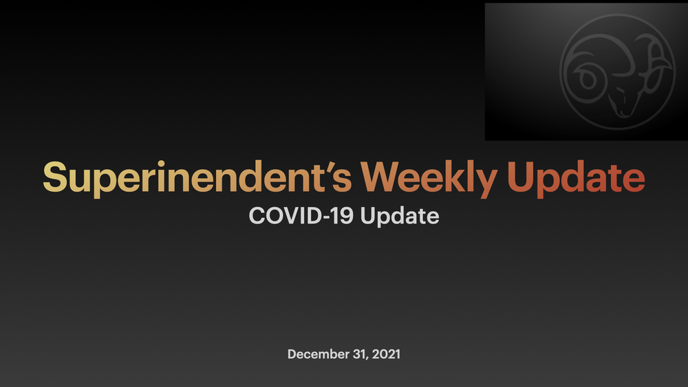 Superintendent's Weekly Update