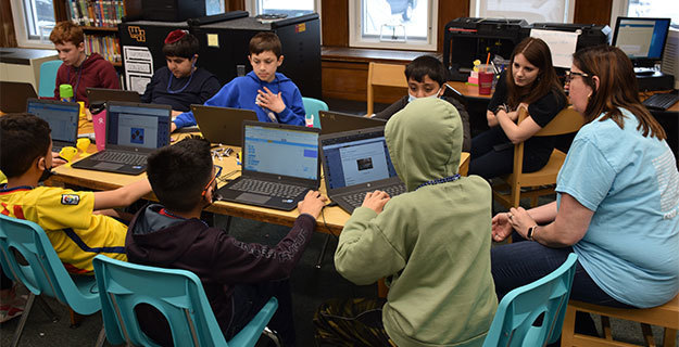 Students on Computers