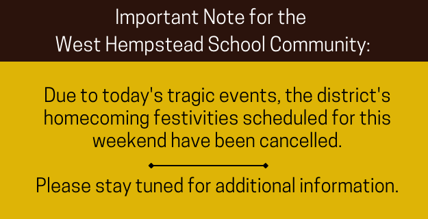 Homecoming Cancelled Graphic