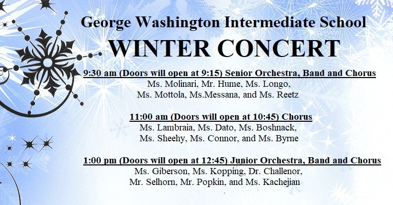 Winter Concert information Graphic