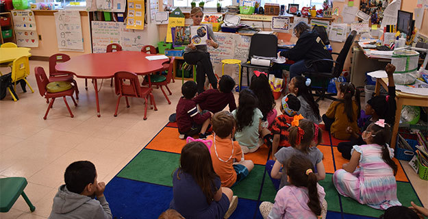 Kindergartners at Chestnut Street School
