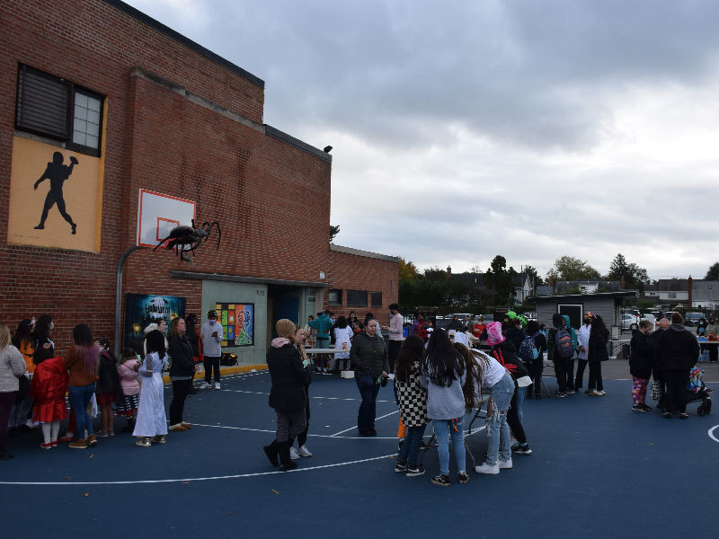 Trick-or-treaters from West Hempstead’s elementary schools attended a Halloween party at West Hempstead High School on Oct. 29, which was hosted by the Student Council.