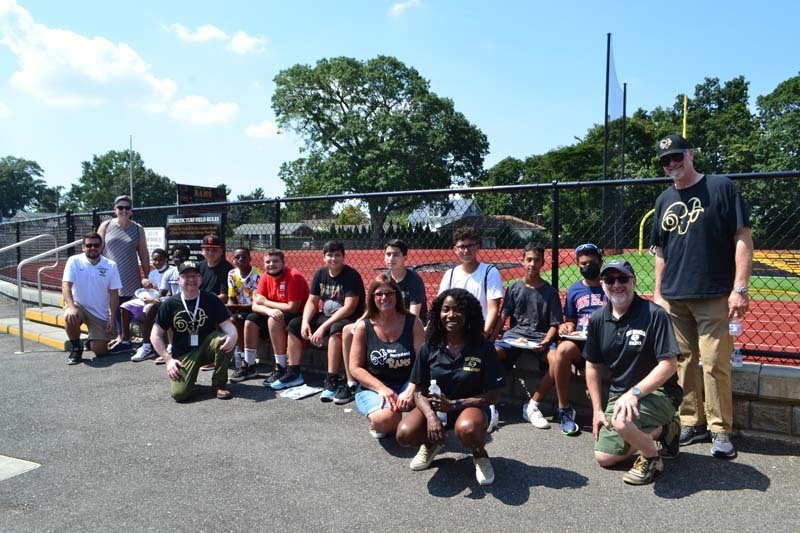 Members of the West Hempstead Board of Education, administration, and faculty welcome students back for the start of the 2021-22 school year with a special Community Welcome event.