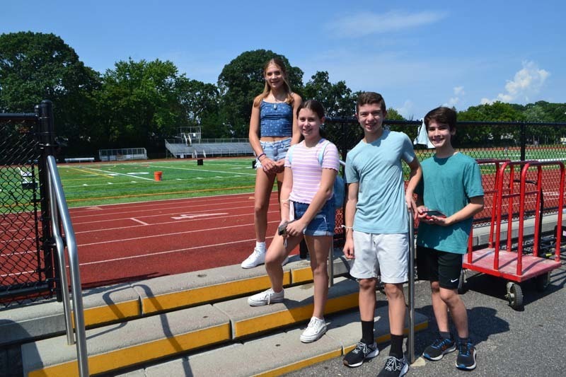 West Hempstead students are all smiles during the district’s event to welcome the community back for the start of the new year.