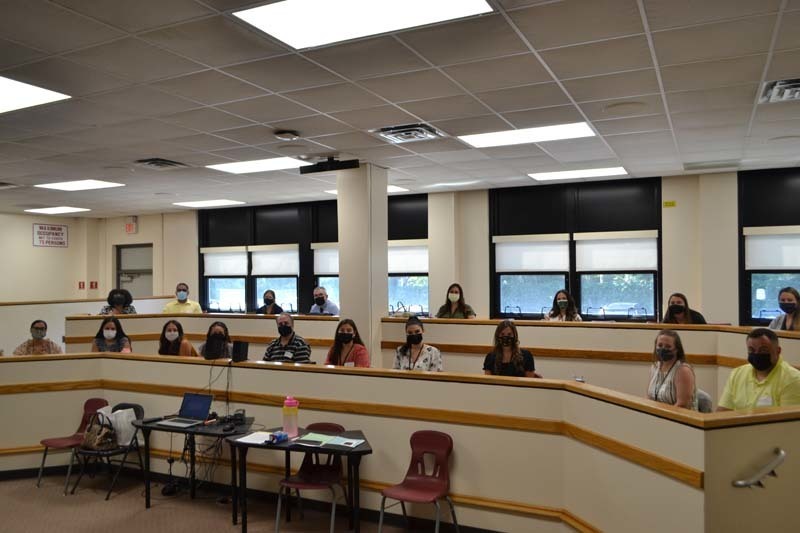 New staff members within the West Hempstead School District gather for a special orientation on Aug. 26 and Aug. 27.