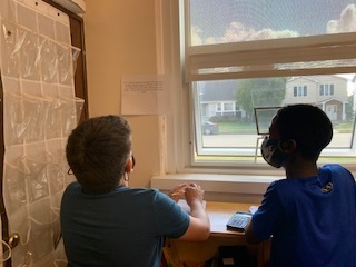Hard at work thinking!