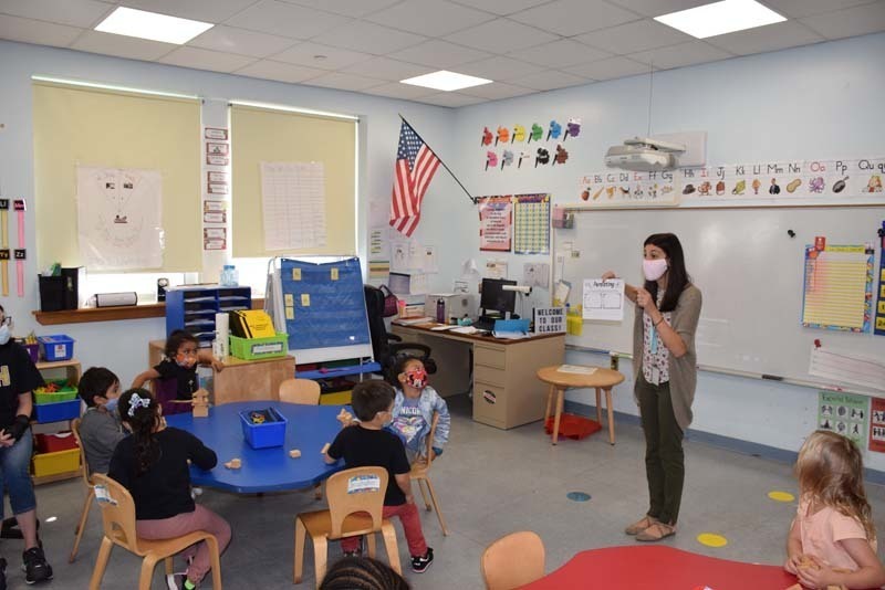 Students Listening To Their Teacher In The Classroom