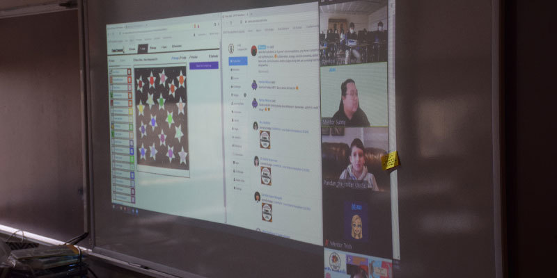 Teams collaborated both in person and virtually to sharpen their coding skills.