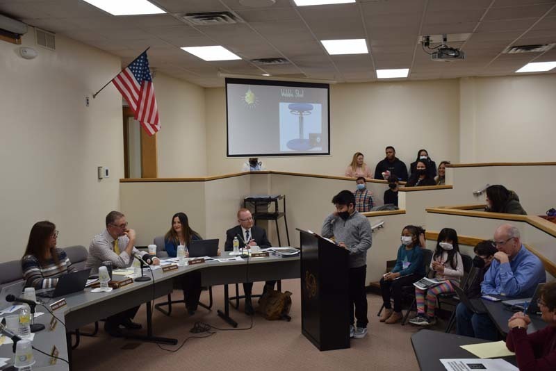 The West Hempstead School District’s Superintendent’s Student Advisory Council made a presentation to board members during the district’s board of education meeting on March 8.
