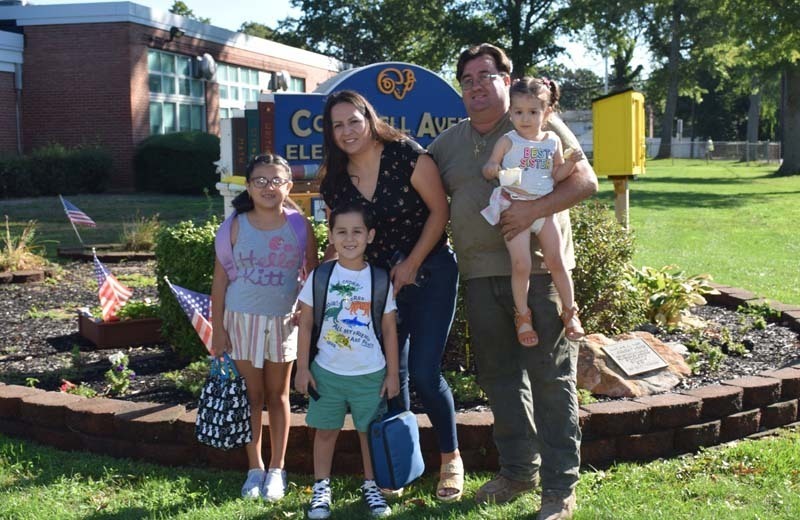 Students and Staff on First Day of School