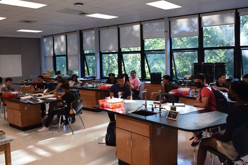 Students and Staff on First Day of School